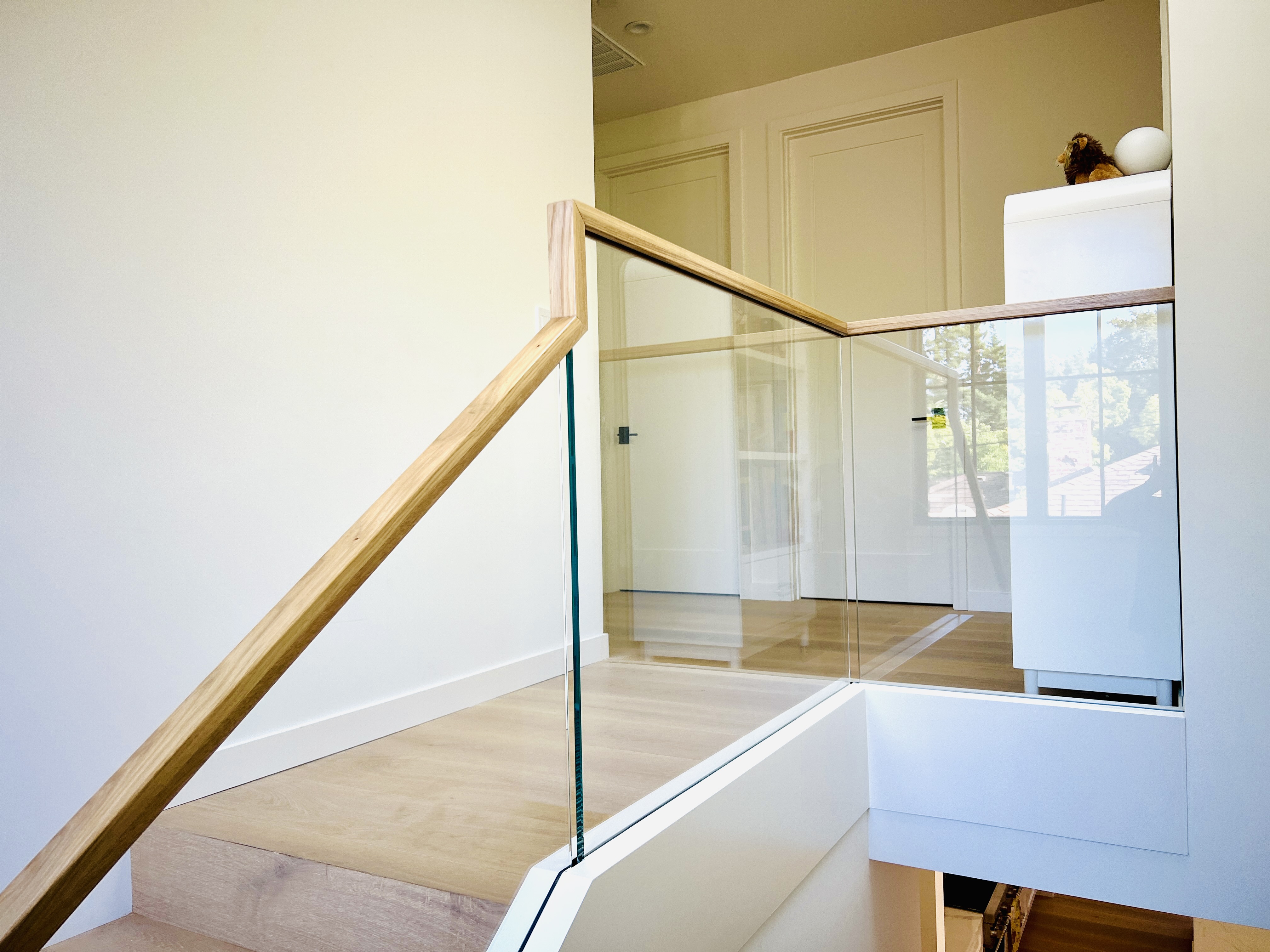 Hidden Railing Hidden Base Rail Guard Railing | Vantage Stairs & Railing