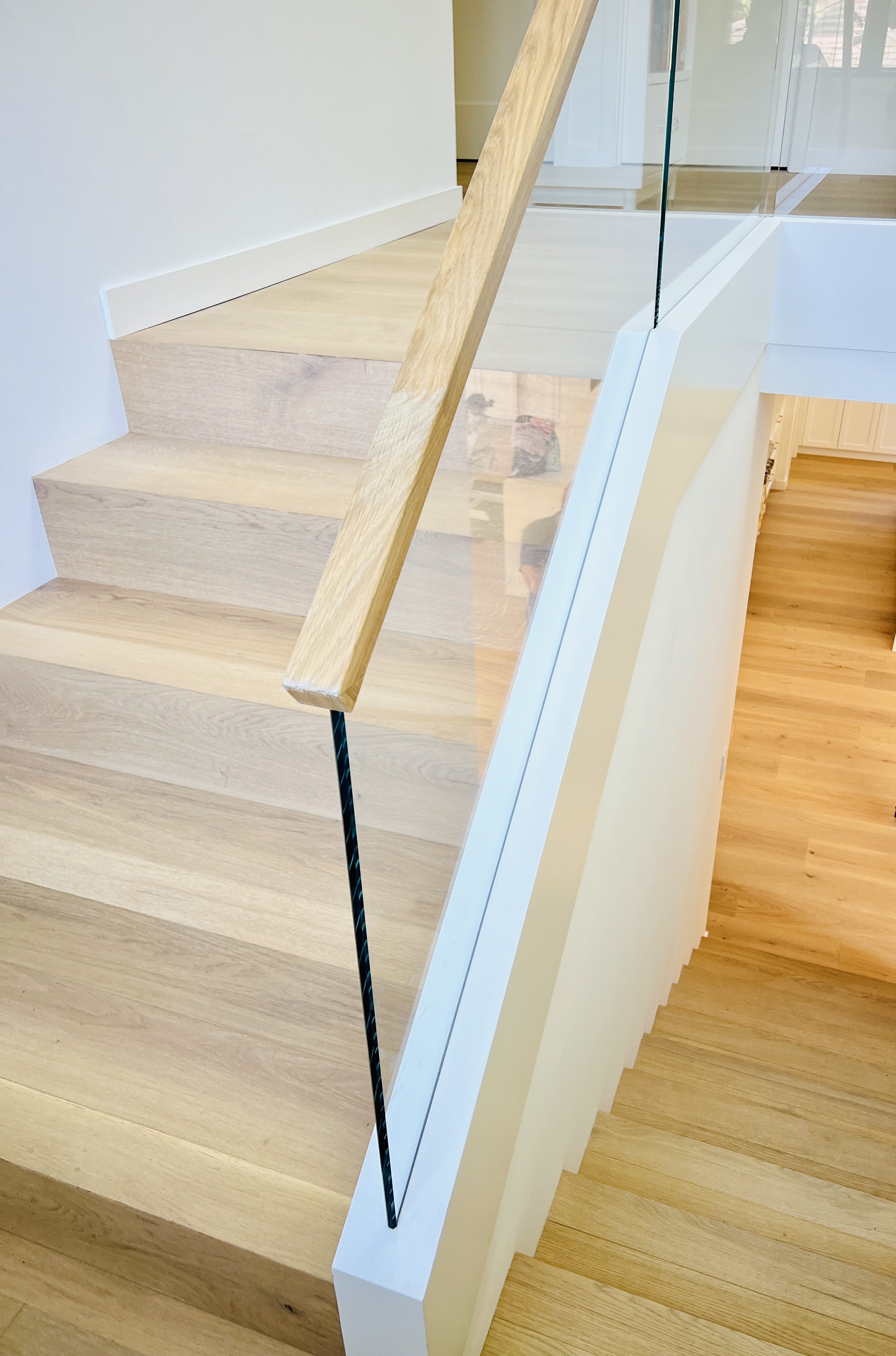 Hidden Railing Hidden Base Rail Guard Railing | Vantage Stairs & Railing