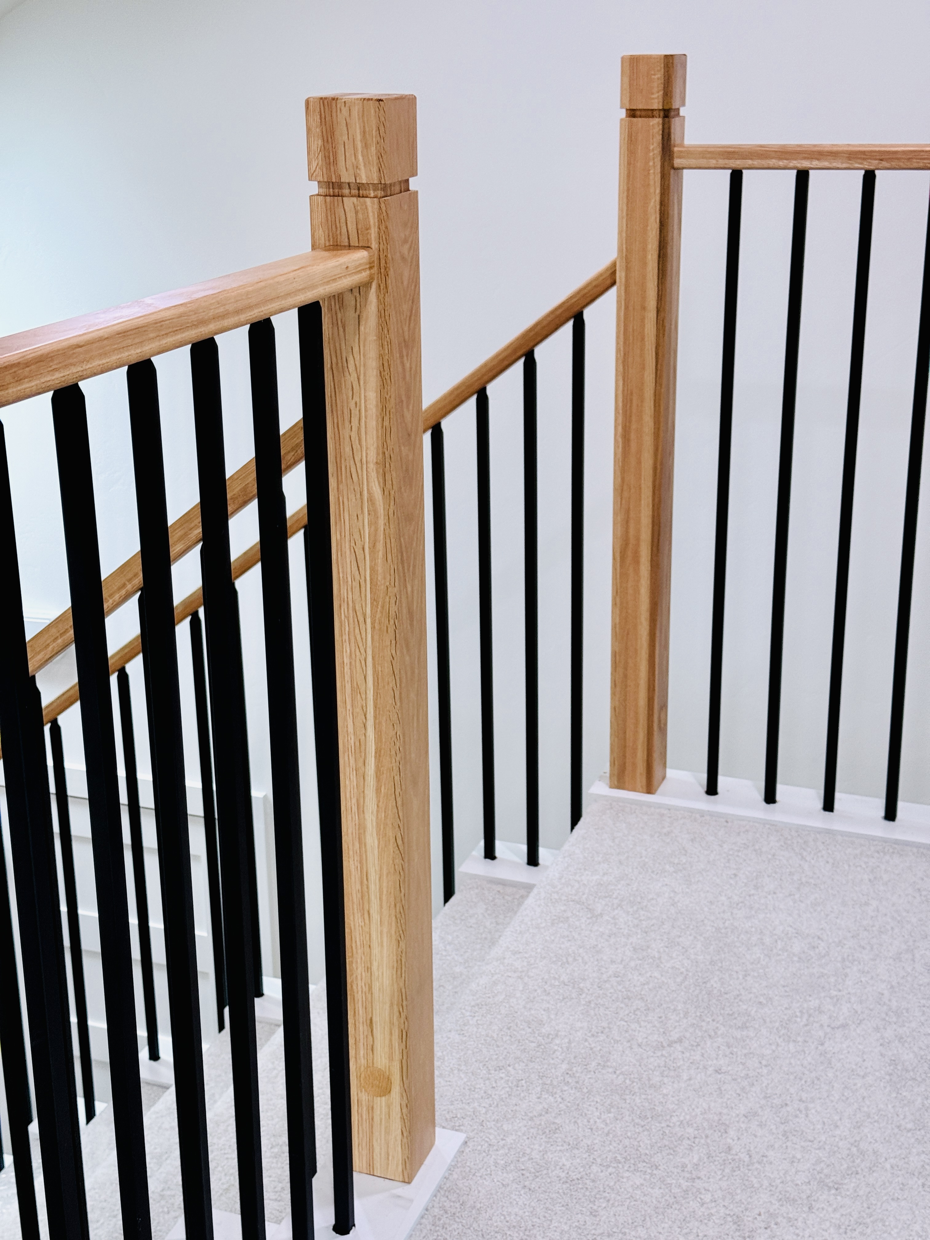 Square Railing Assembly Vertical Square Rod Railing | Vantage Stairs & Railing