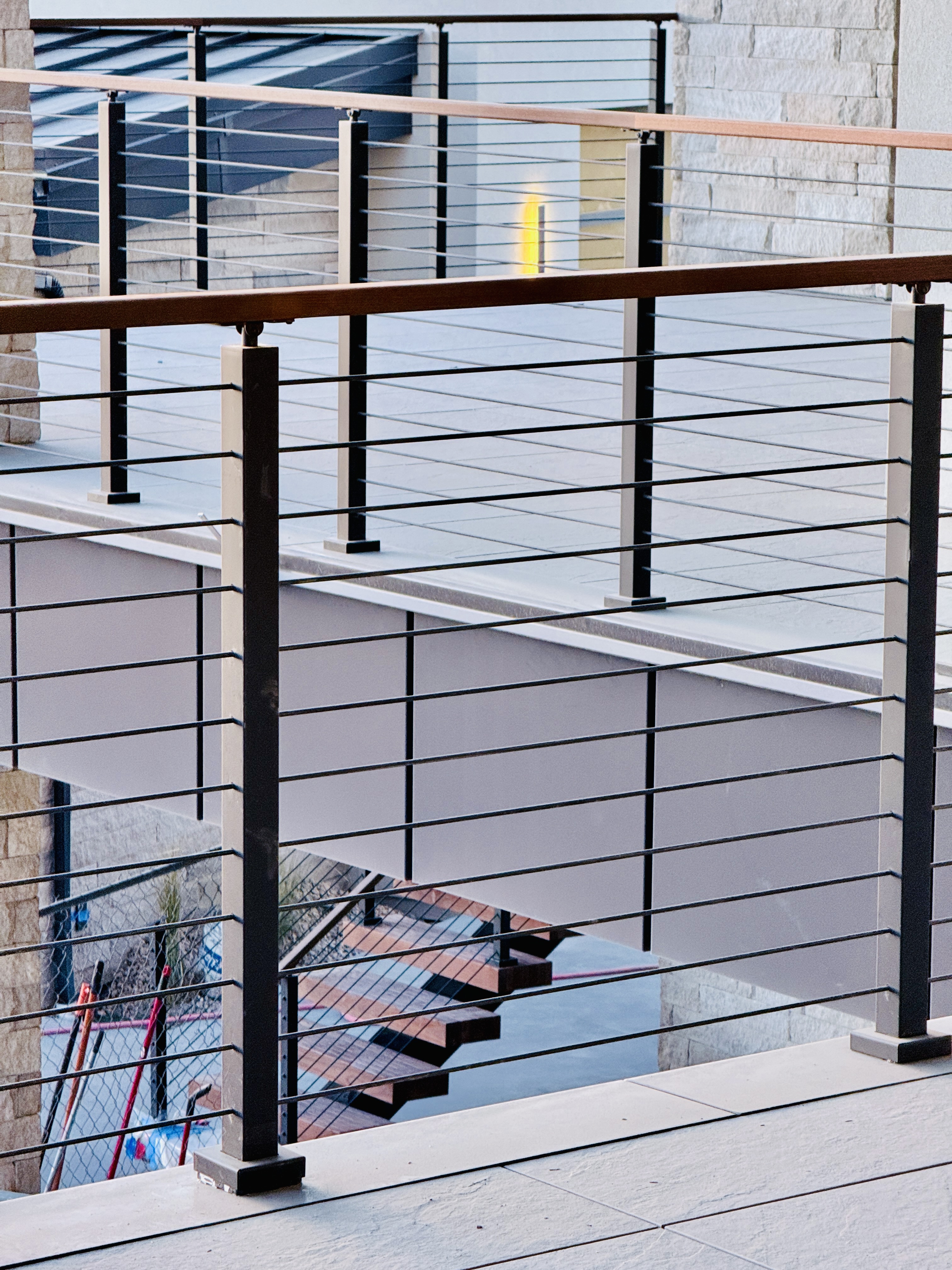 Rod Railing Details Exterior Rod Railing | Vantage Stairs & Railing