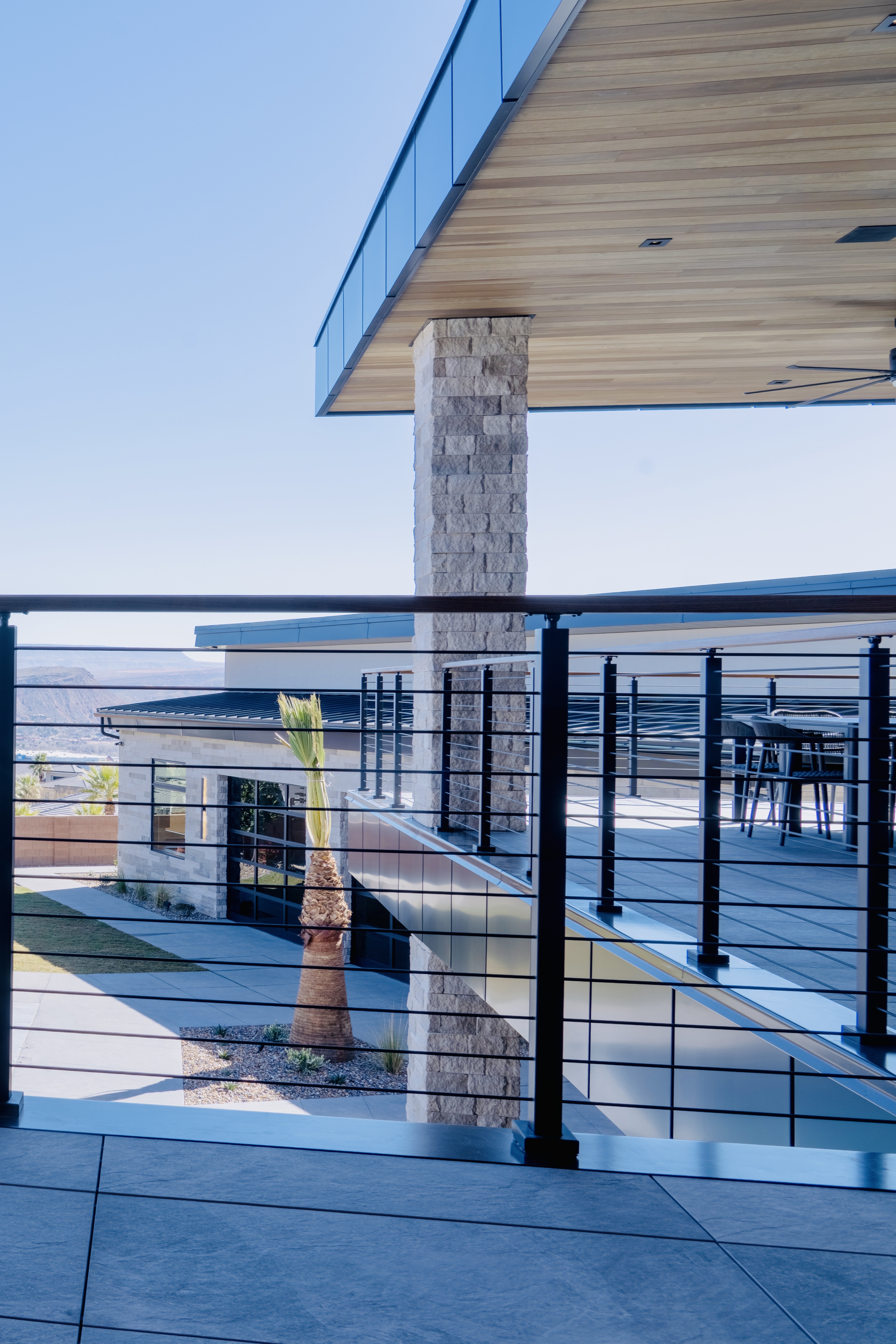 Rod Raling Exterior Rod Railing | Vantage Stairs & Railing