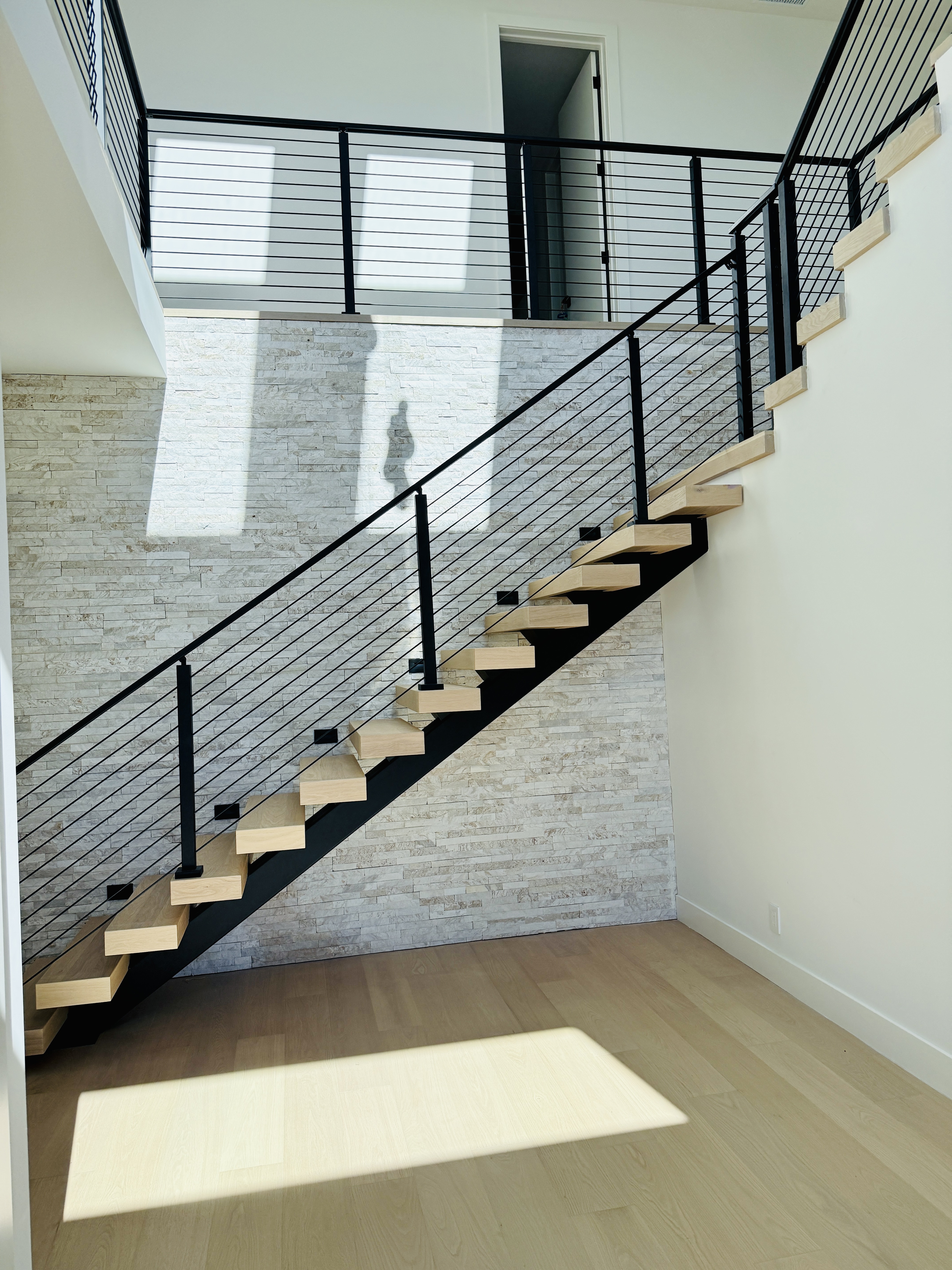 Interior Balcony Rod Railing | Vantage Stairs & Railing