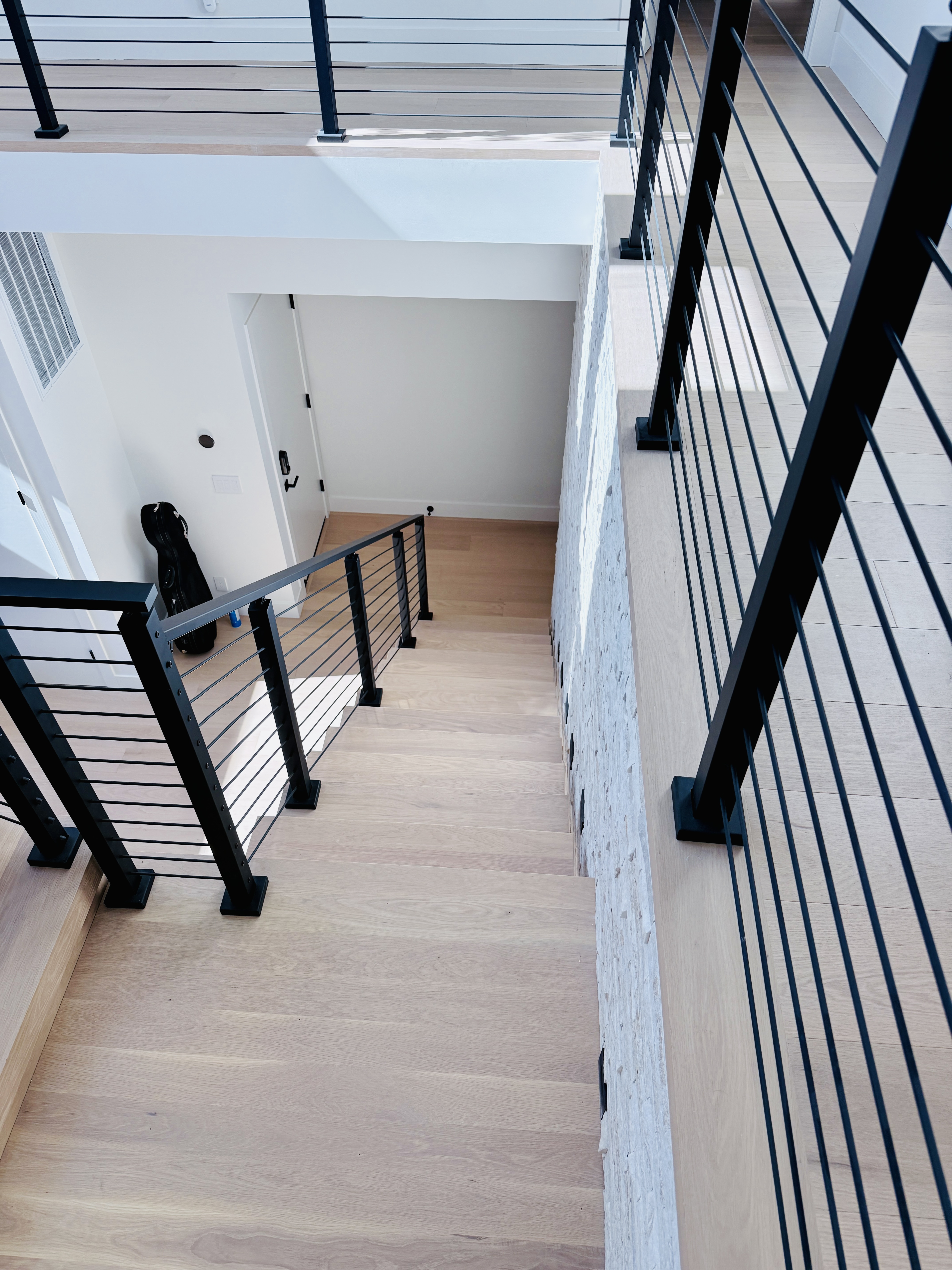 Interior Balcony Rod Railing | Vantage Stairs & Railing