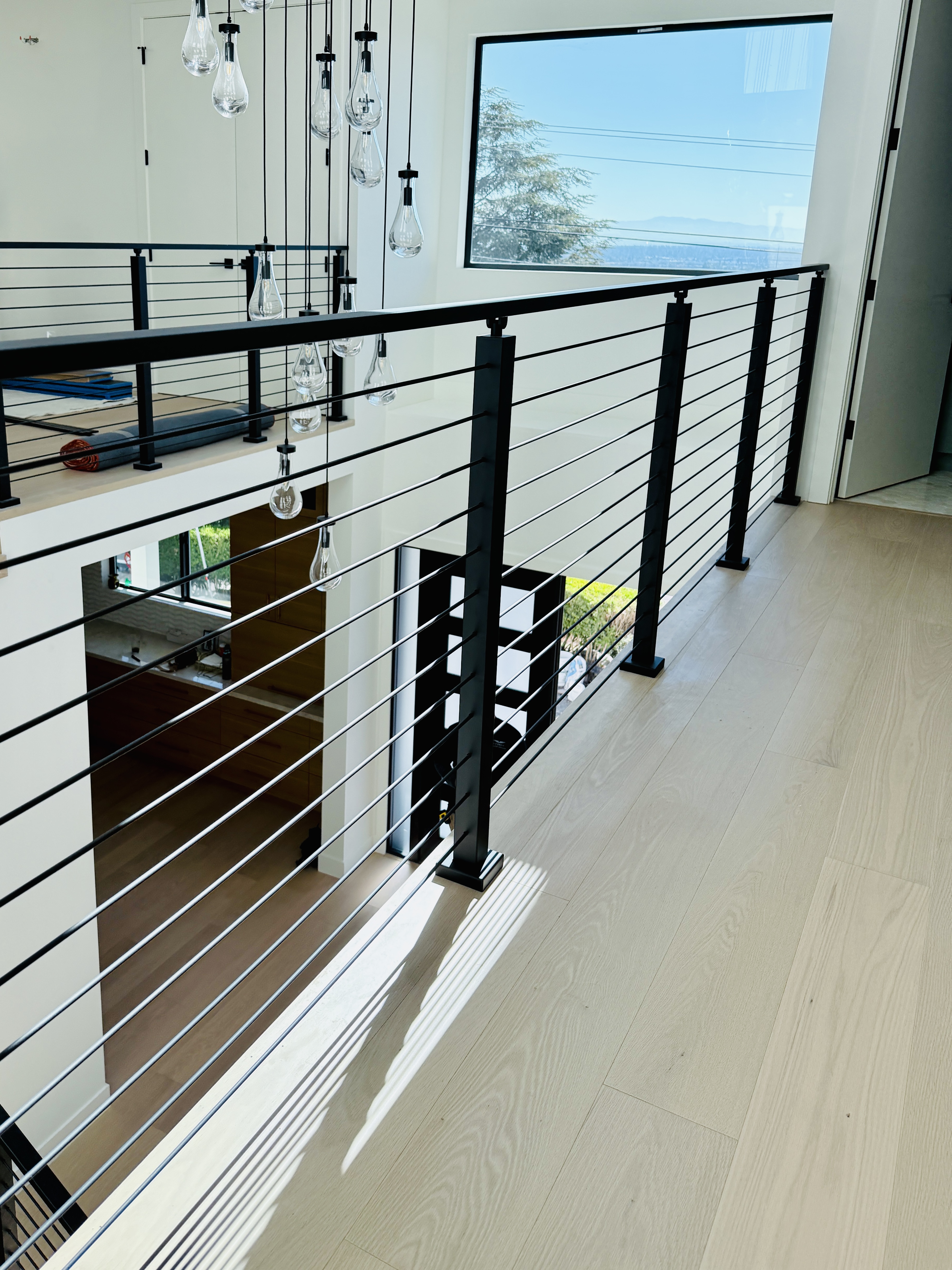 Interior Balcony Rod Railing | Vantage Stairs & Railing