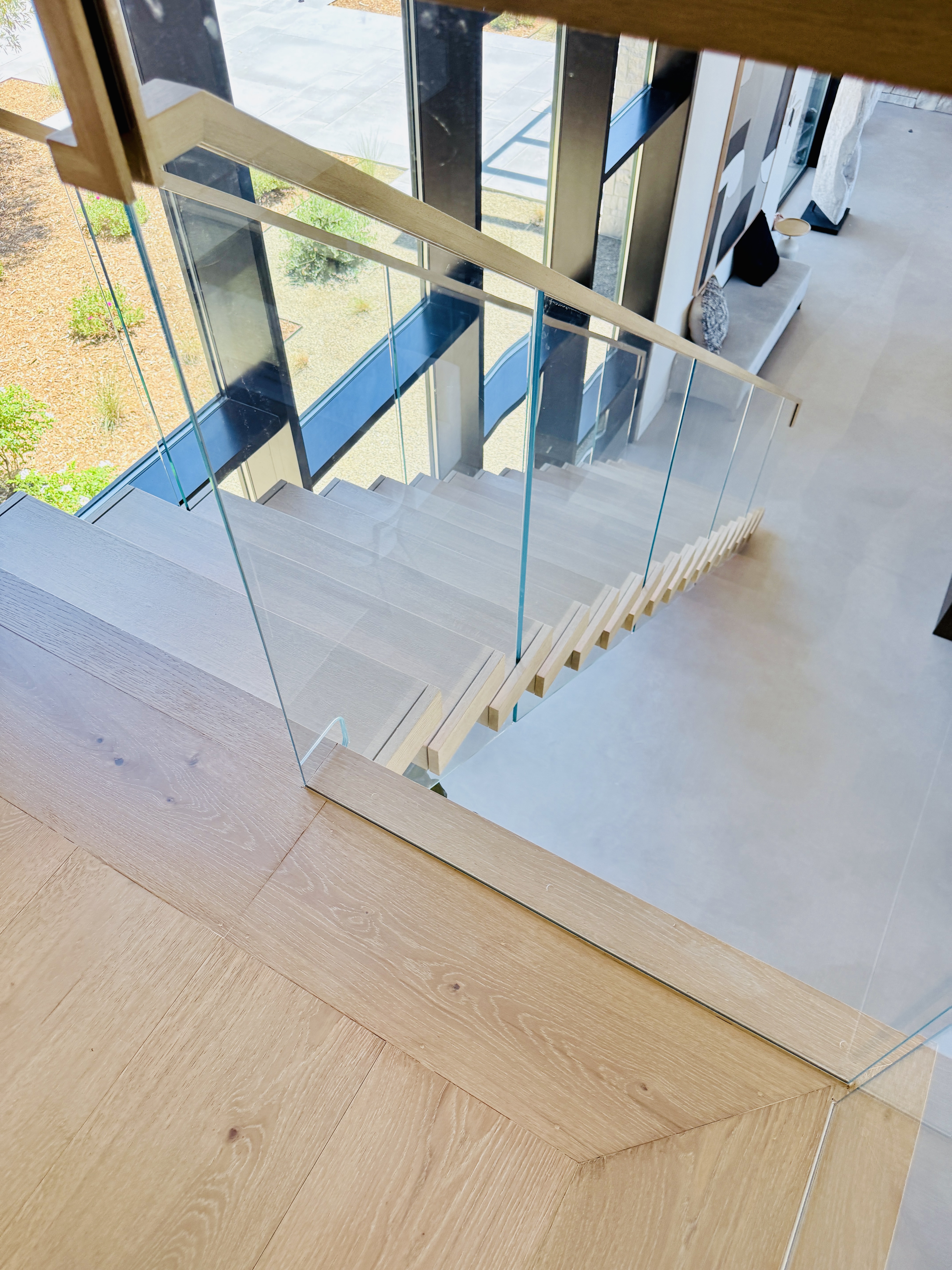 Hidden Railing Hidden Hardware Glass railing | Vantage Stairs & Railing