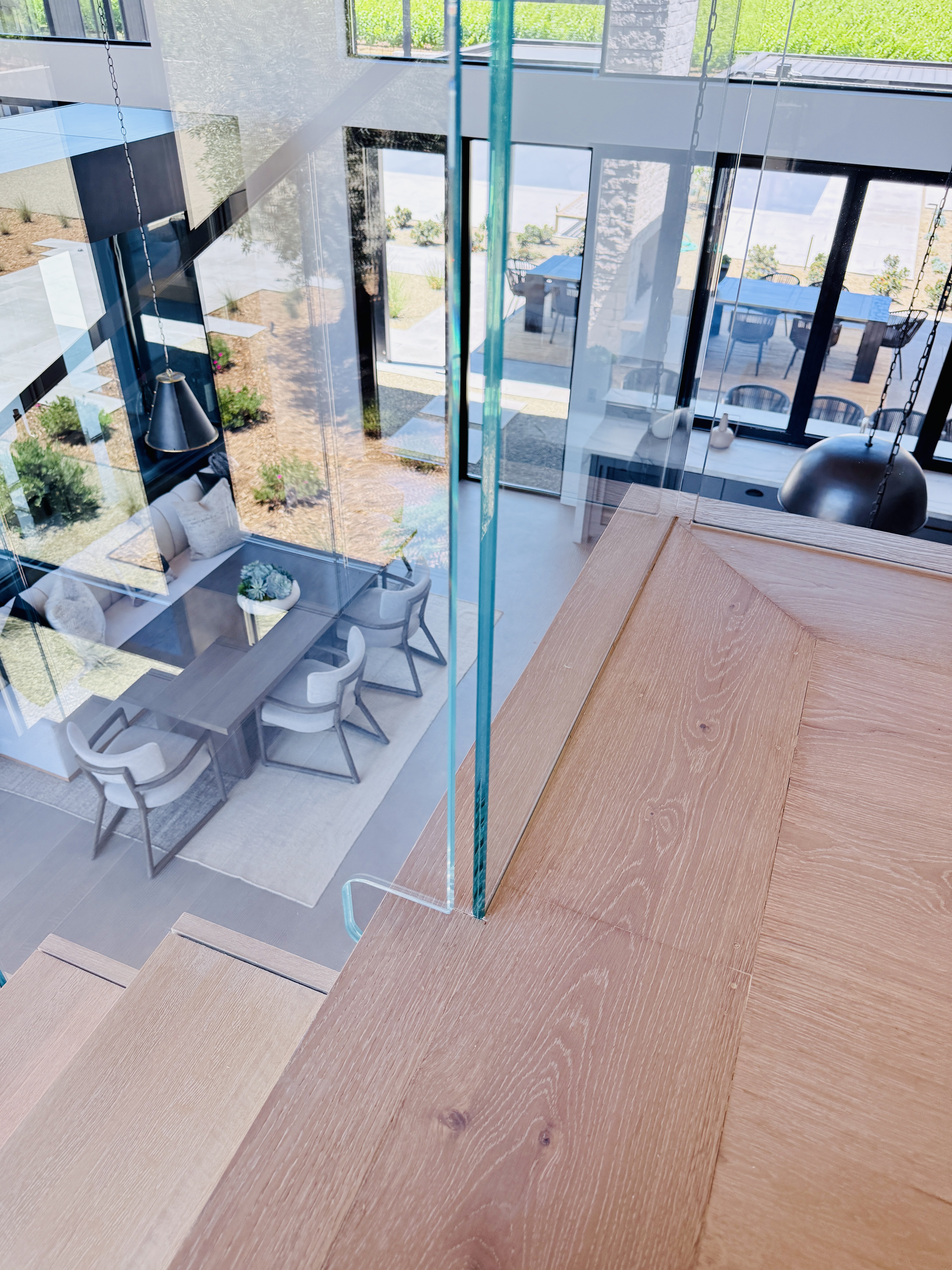Hidden Railing Hidden Hardware Glass railing | Vantage Stairs & Railing